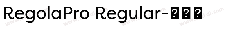 RegolaPro Regular字体转换